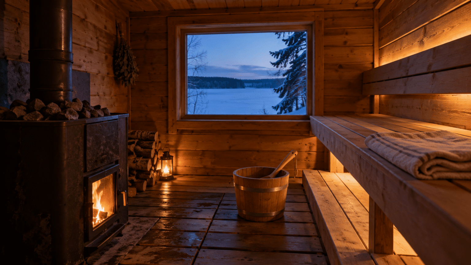 Sauna vuokramökissä